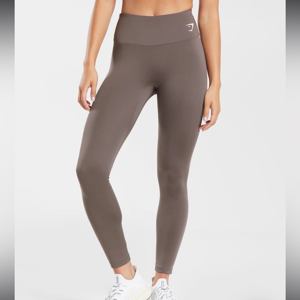 Gymshark Staple Training Leggings Brown Mocha High Waisted